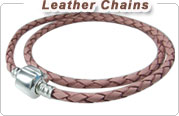 European Braided Leather Chains