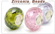 Cubic Zirconia European beads