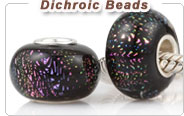 Dichroic European Glass Beads