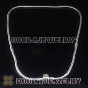 44cm 925 Silver European Style Necklace without stamped Clip