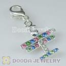 Wholesale Tscharm Jewelry Silver Plated Alloy dragonfly Charms