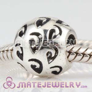 925 Sterling Silver Morning Dew Charm Beads Largehole Jewelry Compatible