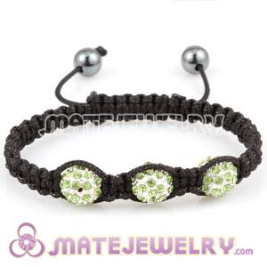 Sambarla Inspired Bracelets with green Crystal Alloy Beads and Hematite