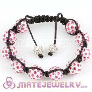 2011 hottest Sambarla style pink Crystal Disco Bead Bracelets
