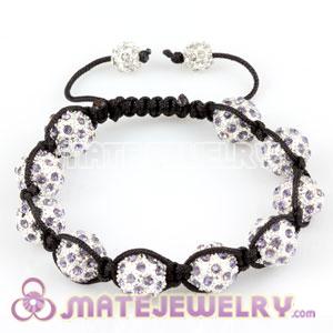 2011 hottest Sambarla style lanvender Crystal Disco Bead Bracelets