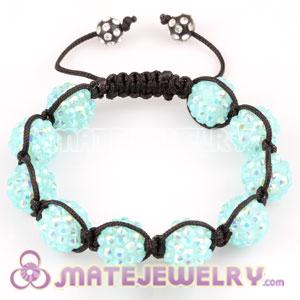 2011 hottest Sambarla style bracelets with green Crystal plastic Beads 