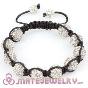 2011 hottest Sambarla style white Crystal Disco Bead Bracelets
