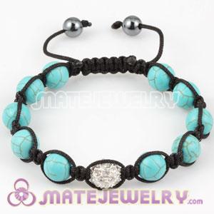 2011 latest Tresor Bracelets with high qulity turquoise and clear crystal bead