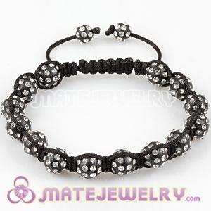 Fashion handmade Sambarla style bead Bracelets with black plastic pave Crystal Beads