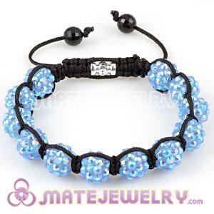 2011 latest Sambarla style Bracelet with blue crystal plastic Beads