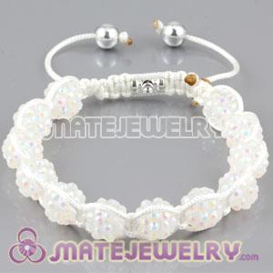 Fashion handmade Friendship inspired Sambarla Bracelets with white translucent crystal plastic Beads