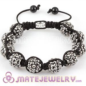 Fashion handmade Friendship inspired Sambarla Bracelets with Grey crystal plastic Beads