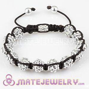 Fashion handmade Friendship inspired Sambarla Bracelets with white crystal plastic Beads