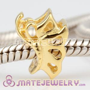 Golde plated Sterling Silver Gracefully Dancing Butterfly Charm Beads fit European Troll Jewelry 