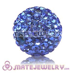 10mm Sambarla style Pave Ocean blue Czech Crystal Bead 