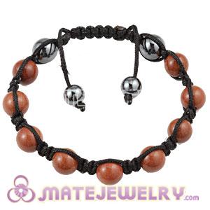 2011 latest Tresor Healing Bracelets with Golden stone and Hemitite beads