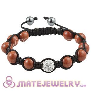 2011 latest Tresor Healing Bracelets with Golden stone and Hemitite Pave crystal beads