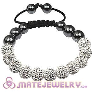 2011 Latest Tresor Sambarla Style Bracelets with white Czech Crystal Bead and Hematite