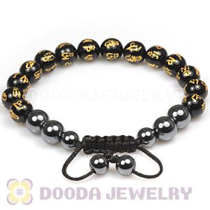Fashion TresorBeads mens bracelets with Buddhist beads and Hemitite 