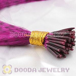Striped Synthetic Pink Feather Hair Extension Wholesale