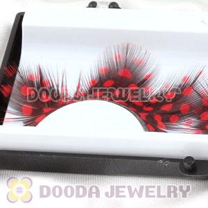 Fashion Radiant Red Feather False Eyelash Wholesale