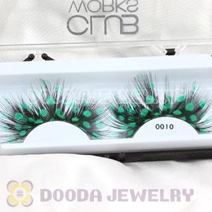 Fashion Radiant Green Feather False Eyelash Wholesale