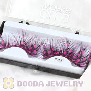 Fashion Radiant Pink Feather False Eyelash Wholesale