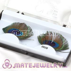 Wholesale Fashion Radiant Peacock Tail Eye Feather False Eyelash 