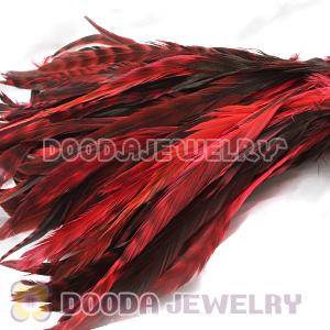 Natural Red Barred Plymouth Rock Rooster Feather Hair Extensions Wholesale