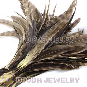 Natural Grizzly Barred Plymouth Rock Rooster Feather Hair Extensions Wholesale