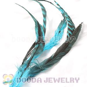Natural Blue Barred Plymouth Rock Rooster Feather Hair Extensions Wholesale