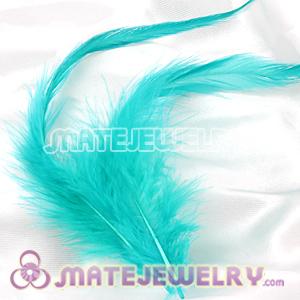 Green Short Solid Rooster Feather Hair Extensions 