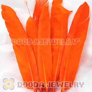 Orange Goose Satinette Wing Feather Hair Extensions Wholesale