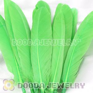 Lime Goose Satinette Wing Feather Hair Extensions Wholesale