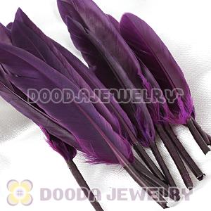 Noble Purple Goose Satinette Wing Feather Hair Extensions Wholesale