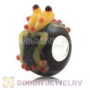 High Grade Murano Glass Frog Beads European Compatible 925 Silver Single Core