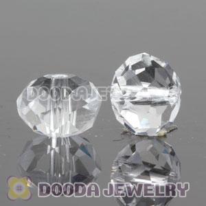 8mm Handmade Style Clear Faceted Crystal Glass Beads Wholesale