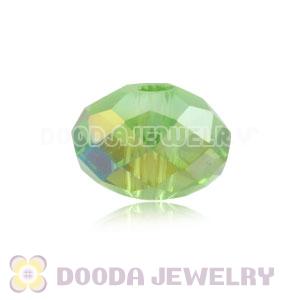 8mm Handmade Style Green Faceted Crystal Glass Beads Wholesale