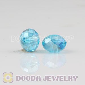 8mm Handmade Style Blue Faceted Crystal Glass Beads Wholesale