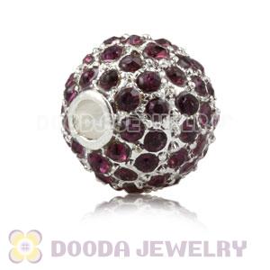 10mm Handmade Alloy Beads With Champagne Crystal Wholesale