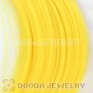 Fashion Yellow Synthetic Feather Extension Wholesale