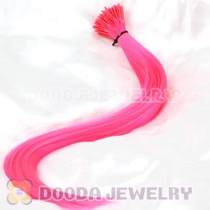 Fashion Fushia Synthetic Feather Extension Wholesale