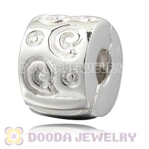 925 Sterling Silver European Style Tendril Clip Beads 