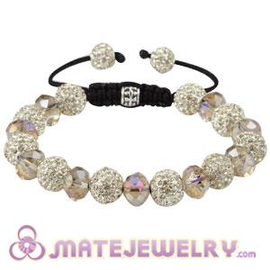 Sambarla Style Alloy Crystal Bracelets With Yellow Faceted Crystal Glass Bead