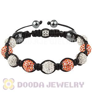 Fashion Disco Ball Bead Bracelet With Faceted Hematite 