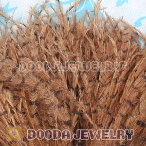 Grizzly Striped Ostrich Plumes Trim Feather Hair Extensions Wholesale