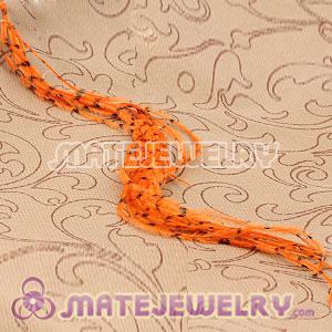 Wholesale Orange Striped Ostrich Plumes Trim Feather Hair Extensions 