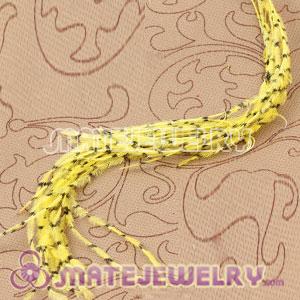 Wholesale Yellow Striped Ostrich Plumes Trim Feather Hair Extensions 