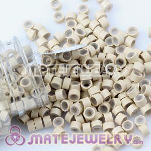 Cream Silicone Micro Ring Beads For Hair Extension Wholesale 