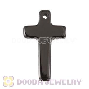 25×15mm Black Agate Latin Cross Beads Wholesale